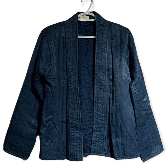 Aritzia Golden by TNA Kimono Blue Blazer Medium - Picture 5 of 7